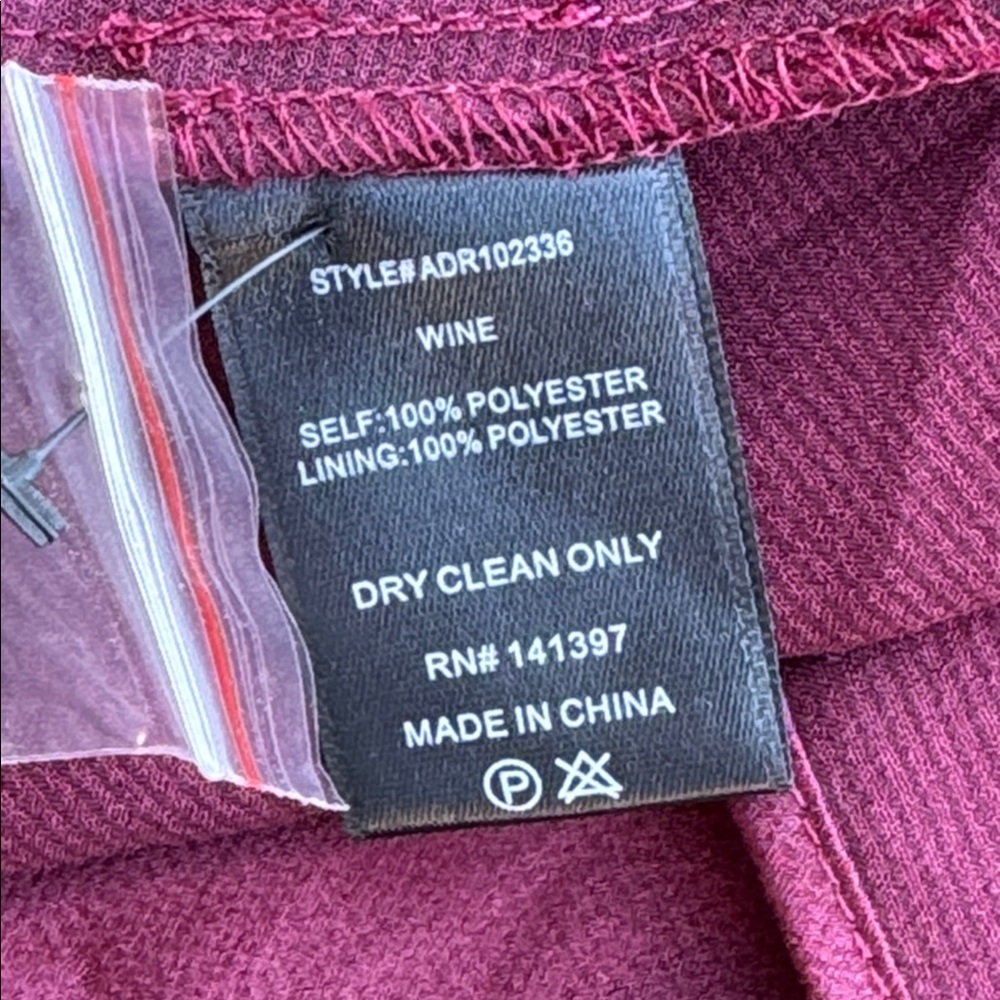 ASTR the Label Wine Pleated Bustier Midi Dress Burgundy Sweetheart Size Large - Picture 7 of 7